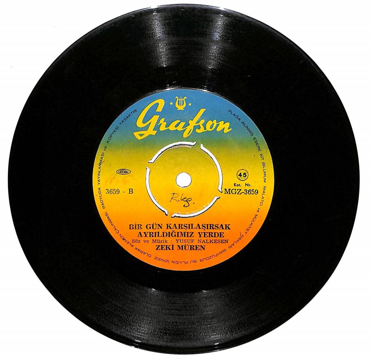 Zeki Müren – Sarmaşık Gülleri & Birgün Karşılaşırsak Ayrıldığımız Yerde 45'lik Plak (10/7.5) PLK27264 - 2