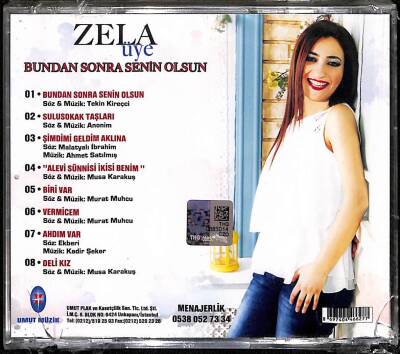 Zela Üye - Bundan Sonra Senin Olsun (Sıfır Ürün) CD Müzik CD1855 - 2