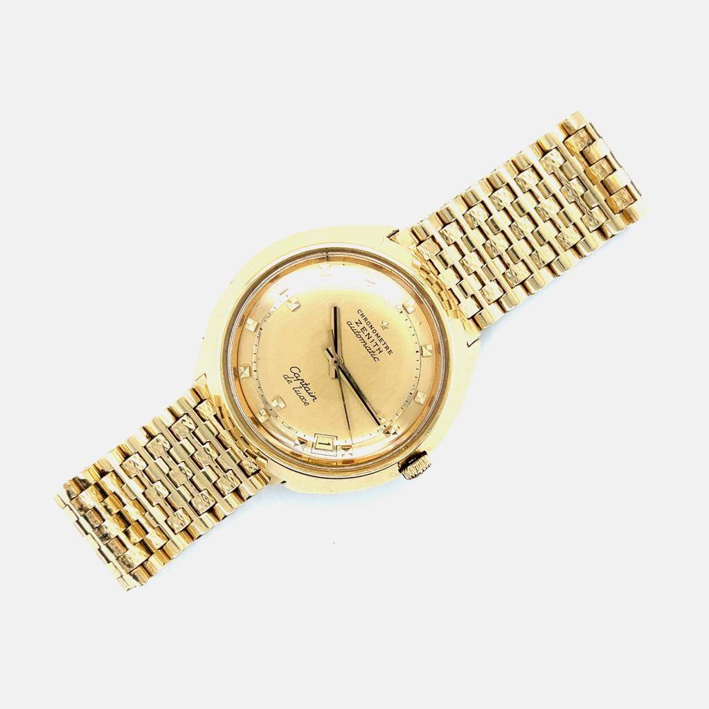 ZENİTH CHRONOMETRE OTOMATİK CAPTAİN DE LUACE 18 Ayar Kol Saati EBY304 - 7