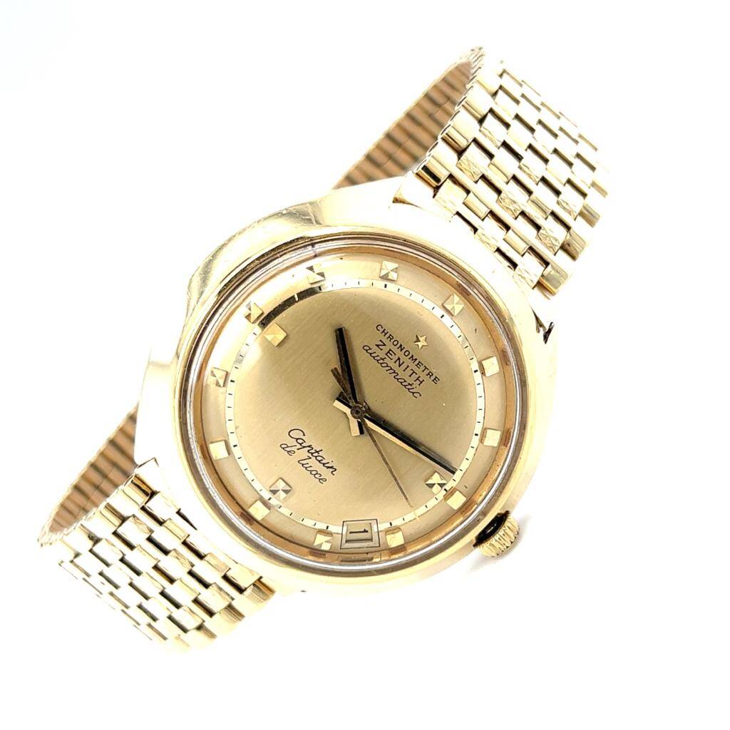 ZENİTH CHRONOMETRE OTOMATİK CAPTAİN DE LUACE 18 Ayar Kol Saati EBY304 - 1