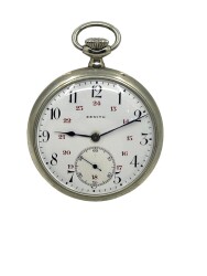 Zenith Porselen Kadran Kurmalı Cep Saati GRS119 - Gökçekoleksiyon