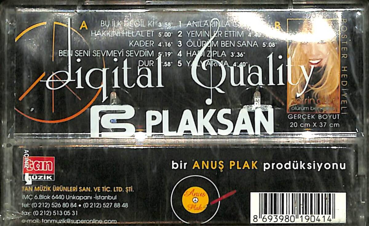 Zerrin Özer - Ölürüm Ben Sana Kaset (Sıfır Kaset) KST29386 - 2