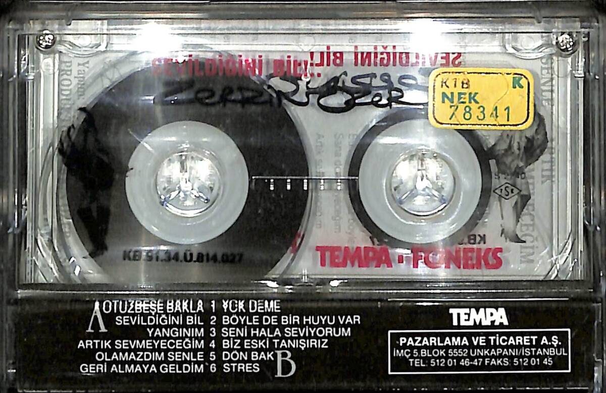 Zerrin Özer - Sevildiğini Bil Orijinal Kaset (İkinci El) KST30365 - 2