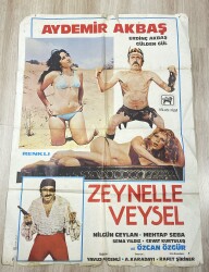 Zeynelle Veysel (1978) Orijinal Sinema Afişi - Ultra Dev Boy (70x100) - Aydemir Akbaş AFIS30 - Gökçekoleksiyon