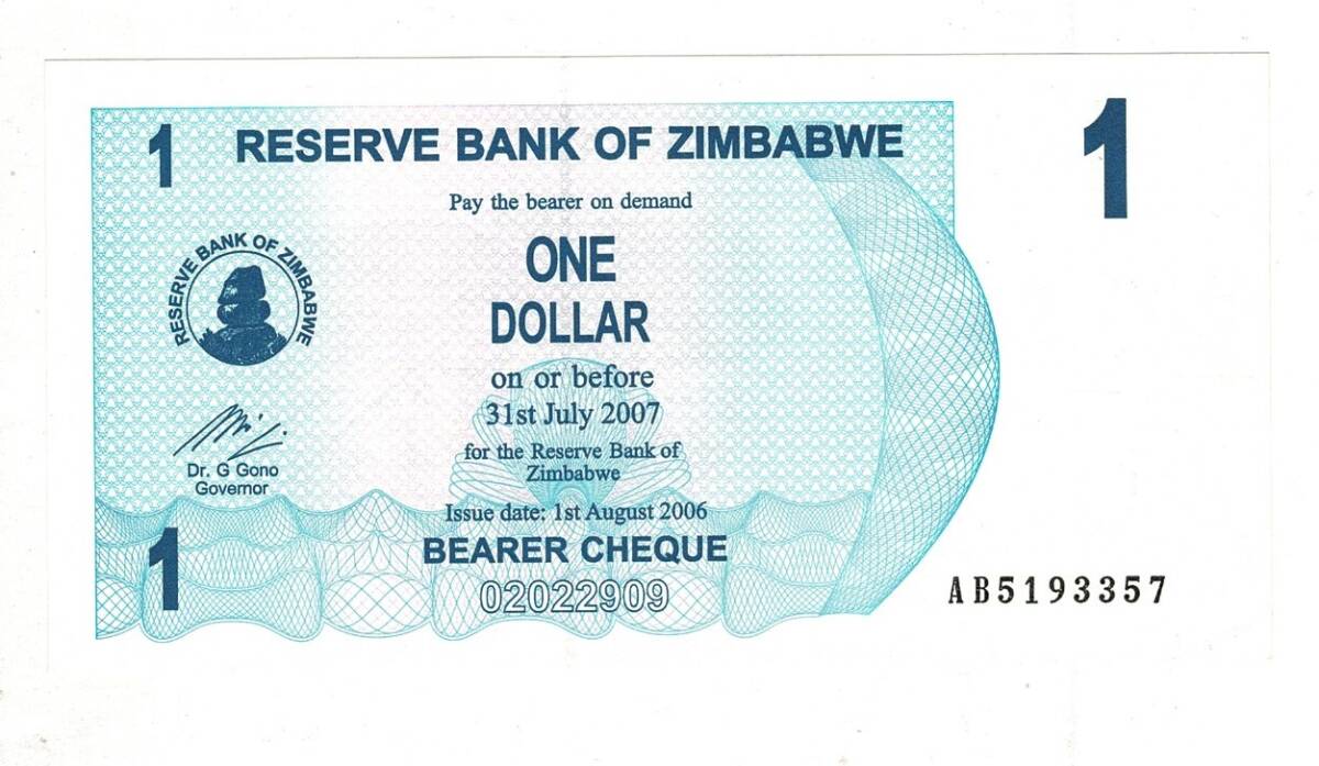 Zimbabve 1 Dolar 2007 ÇİL YKP8138 - 1