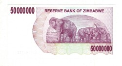 Zimbabve 50 Milyon Dolar 2008 ÇİL YKP8134 - 2