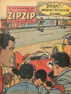 ZIPZIP, 7den 77e Kadar Her Gencin Mecmuası 14 Ağustos 1965 Sayı 68 - Kanlı Fildişi - Gök Akrobatları NDR78397 - 1