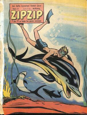 ZIPZIP, 7den 77e Kadar Her Gencin Mecmuası 19 Eylül 1964 Sayı 21 - 50 Kuruş NDR79836 - 1