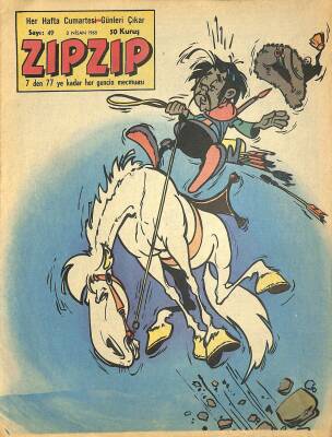 ZIPZIP, 7den 77e Kadar Her Gencin Mecmuası 3 Nisan 1965 Sayı 49 - Gizli El - Pilotun Sırrı NDR78447 - 1