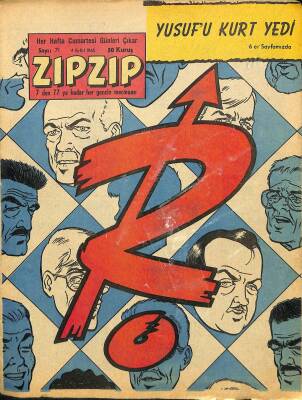 ZIPZIP, 7den 77e Kadar Her Gencin Mecmuası 4 Eylül 1965 Sayı 71 - Yaman Gazeteci Rik - Gök Akrobatları NDR78399 - 1