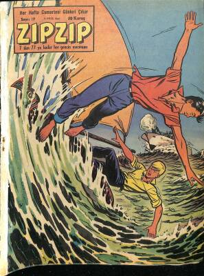 ZIPZIP, 7den 77e Kadar Her Gencin Mecmuası 5 Eylül 1964 Sayı 19 - 50 Kuruş NDR79834 - 1