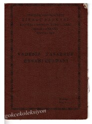 Ziraat Bankası 1958 Yılı Hesap Cüzdanı EFM706 - 3