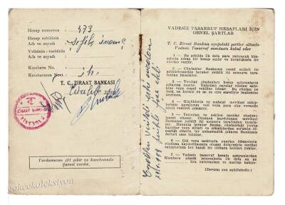 Ziraat Bankası 1958 Yılı Hesap Cüzdanı EFM706 - 4