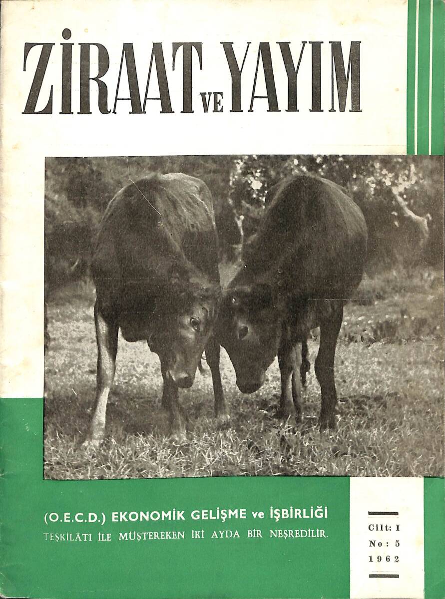 Ziraat Ve Yayım Dergisi 1962 No : 5 Cilt : I NDR91465 - 1