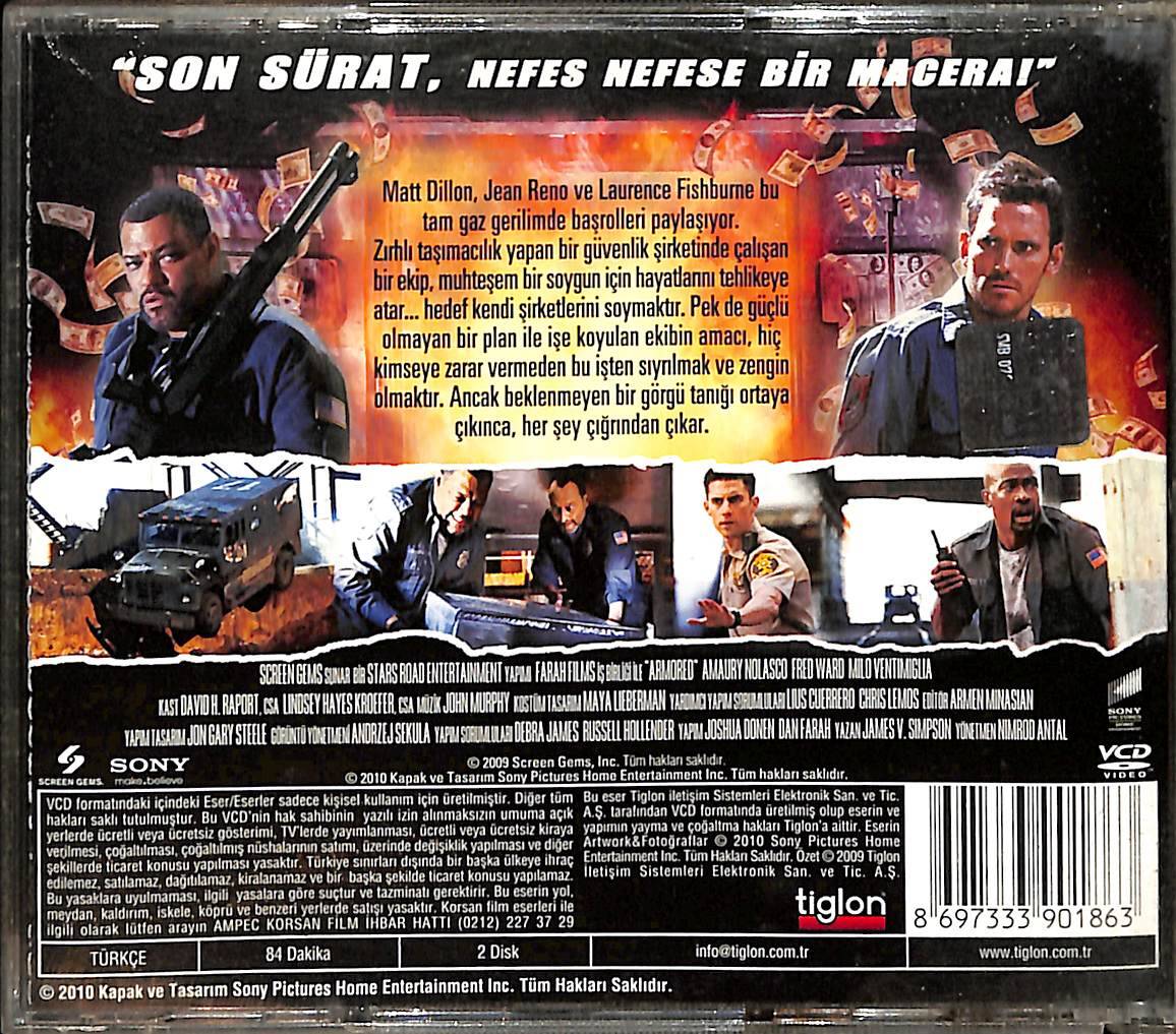 Zırhlı Kuvvetler - Armored (2009) Orjinal Vcd Film ' Jean Reno - Laurence Fishburne ' VCD28676 - 2
