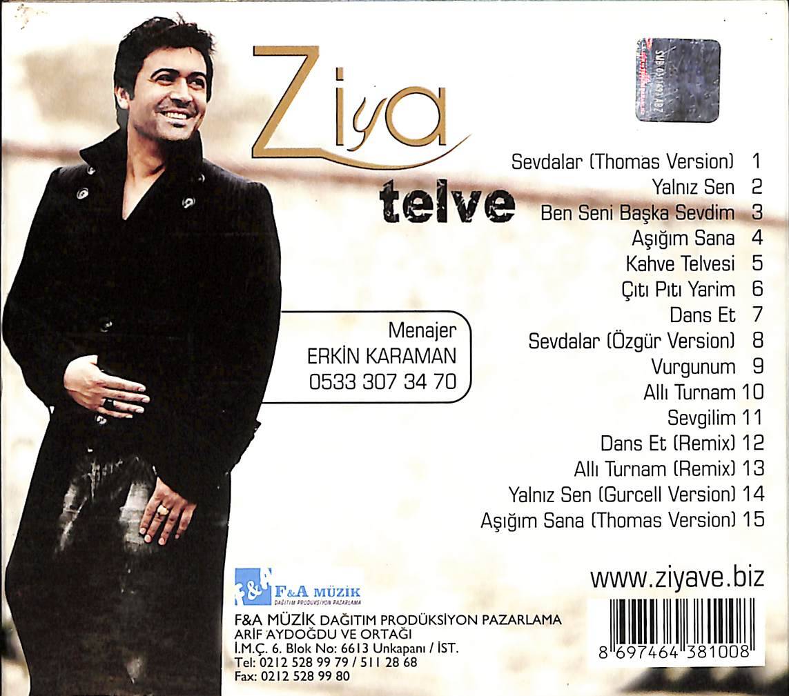 Ziya - Telve CD (İkinci El) CD4209 - 3