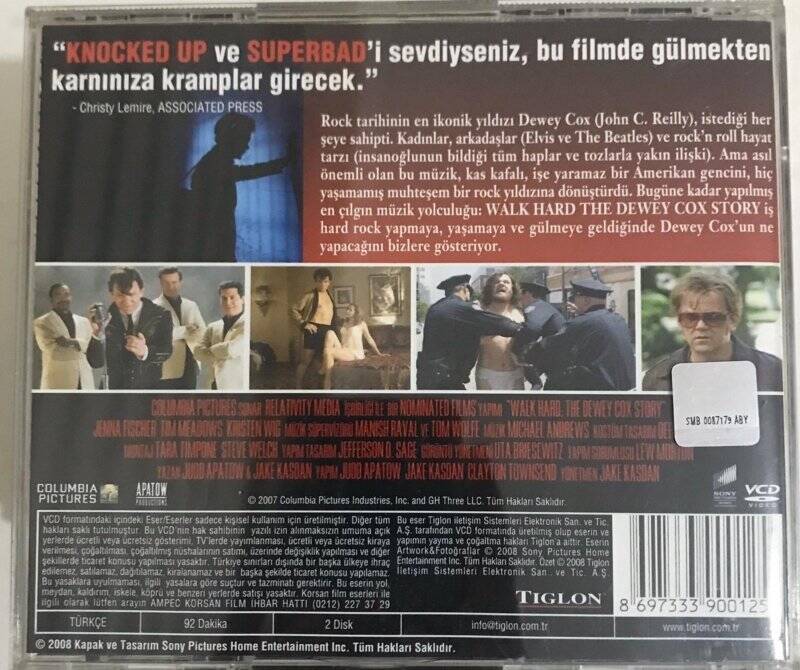 Zorlu Yol Dewey Cox`un Hikayesi VCD Film VCD7027 - 2