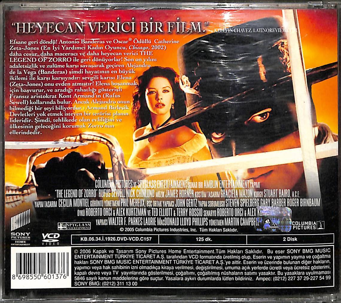 Zorro Efsanesi – The Legend of Zorro (2005) Orijinal VCD Film VCD28128 - 2