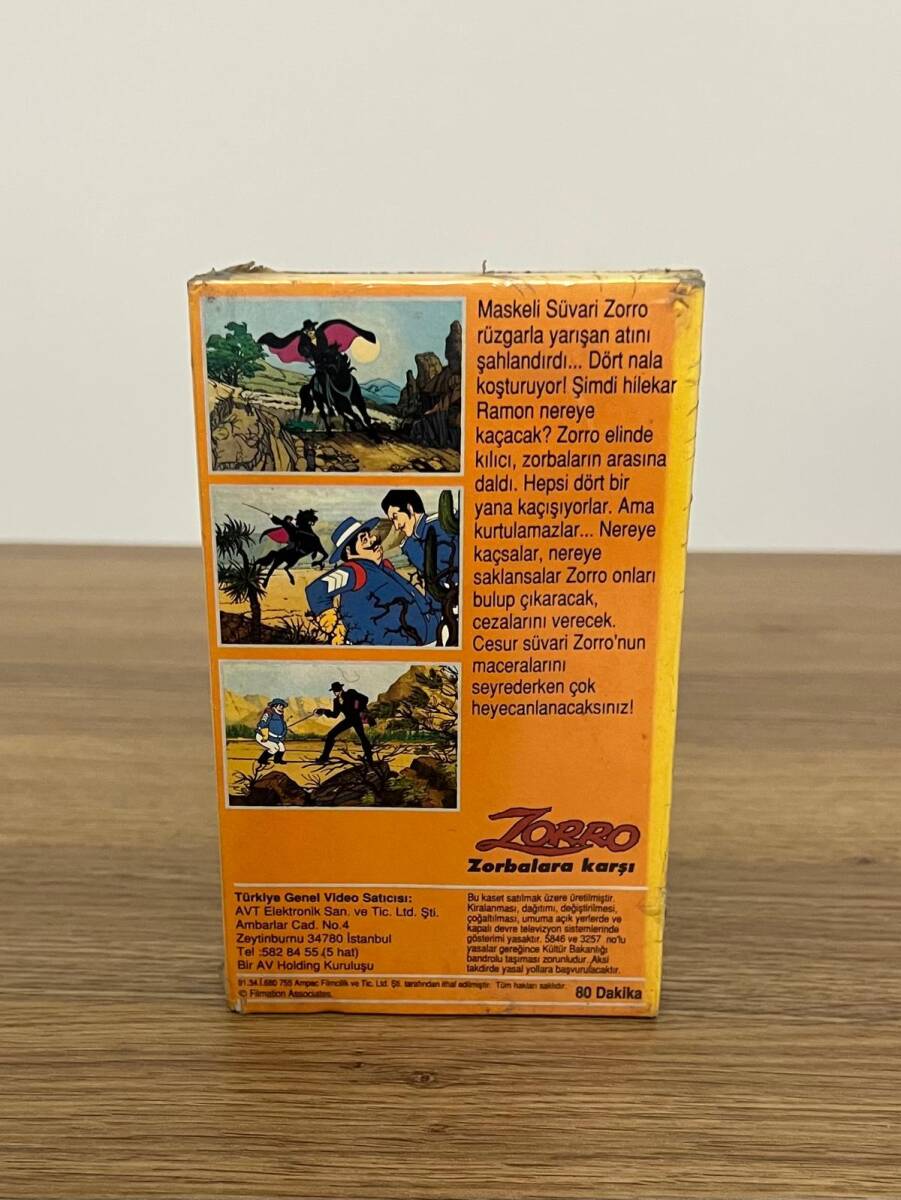 ZORRO Zorbalara Karşı - BETA - Açılmamış Jelatininde Video Kaset DVD2853 - 3