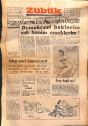 Zübük Haftalık Siyasi Mizah Gazetesi 12 Mart 1962 Sayı6 - Hayırlı Evlat Yazan Aziz Nesin NDR61950 - Gökçekoleksiyon