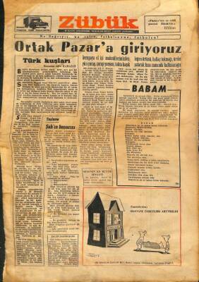Zübük Haftalık Siyasi Mizah Gazetesi 12 Şubat 1962 Sayı2 NDR68772 - 1