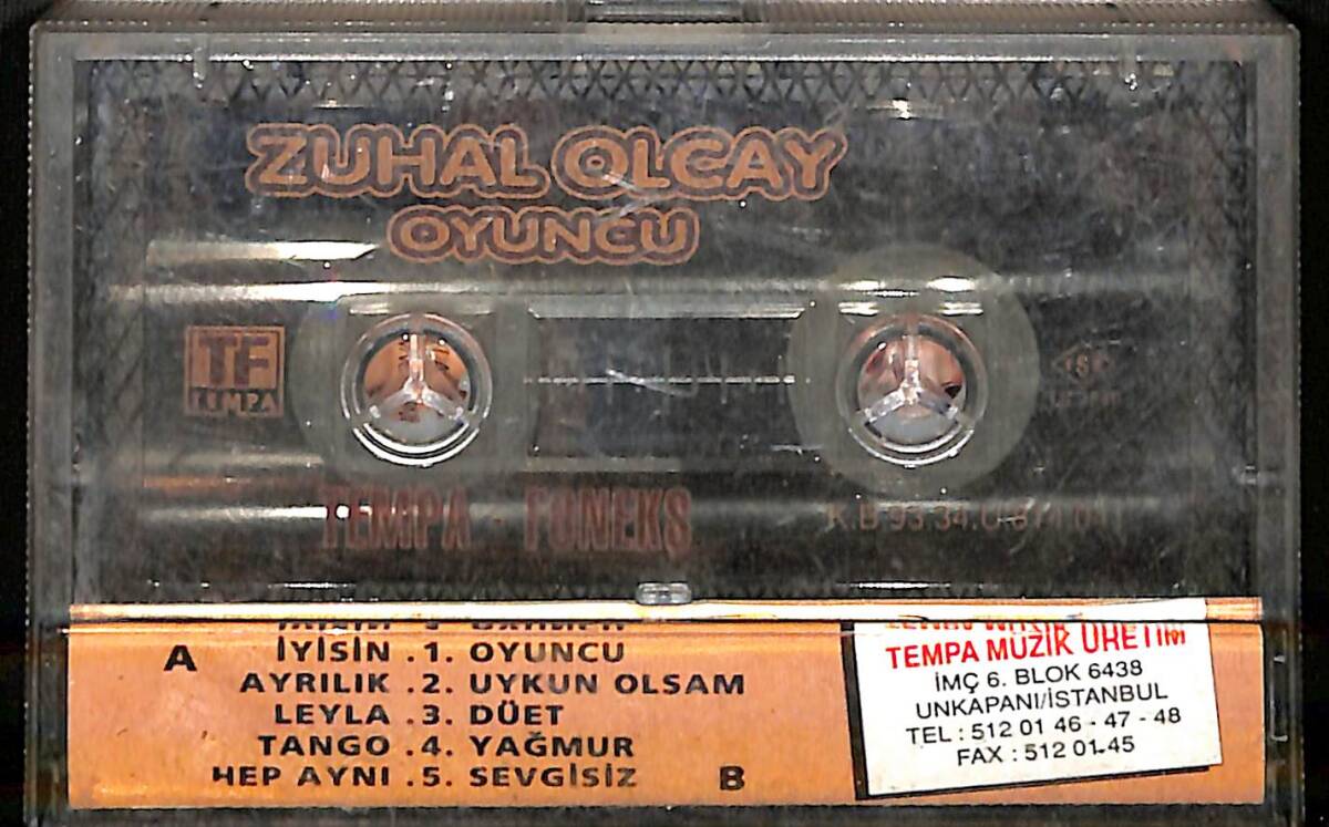 Zuhal Olcay - Oyuncu Kaset (Lacivert Bandrol - İkinci El) KST27716 - 2