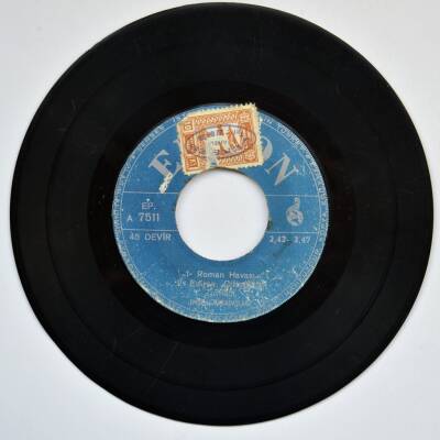 Zurnacı Emin Ve Arkadaşları - 1-Roman Havası 2-Edirne Çiftetellisi (Mini LP) (Y)PLK3031 - 1